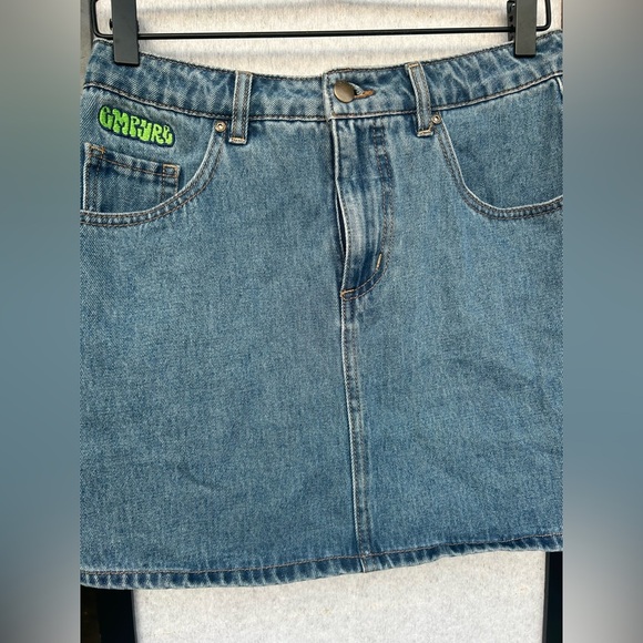 Empyre Leah Billie Wash Blue Denim Skirt Size 6 - Picture 6 of 7